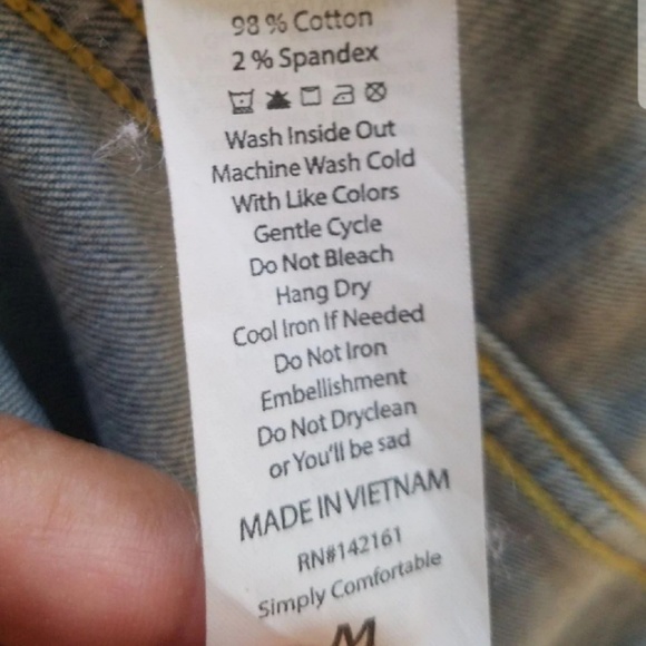 Lularoe Jaxon Plain Jean Jacket - Picture 5 of 6